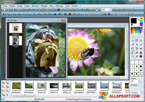 スクリーンショット PhotoFiltre Windows XP版