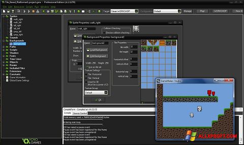 スクリーンショット GameMaker: Studio Windows XP版