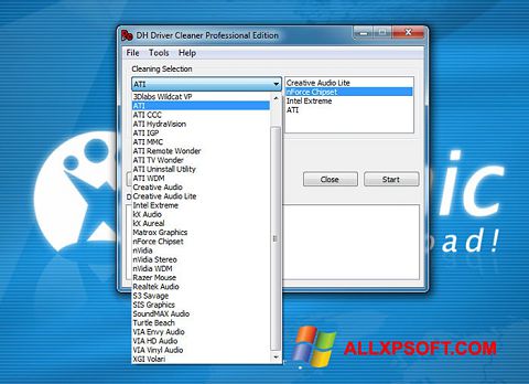 スクリーンショット Driver Cleaner Windows XP版