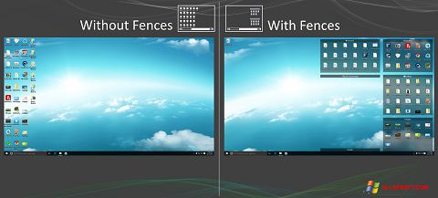 スクリーンショット Fences Windows XP版
