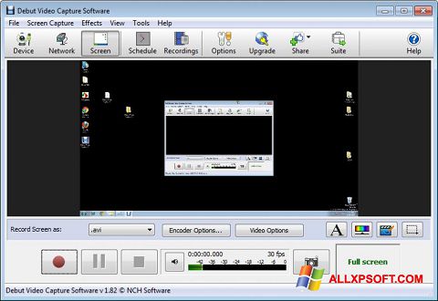 スクリーンショット Debut Video Capture Windows XP版