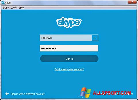 スクリーンショット Skype Setup Full Windows XP版
