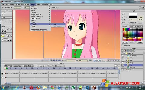 スクリーンショット Anime Studio Windows XP版