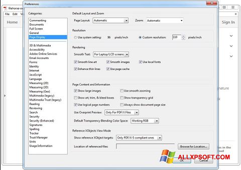 スクリーンショット Adobe Acrobat Reader DC Windows XP版