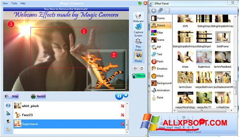 スクリーンショット Magic Camera Windows XP版