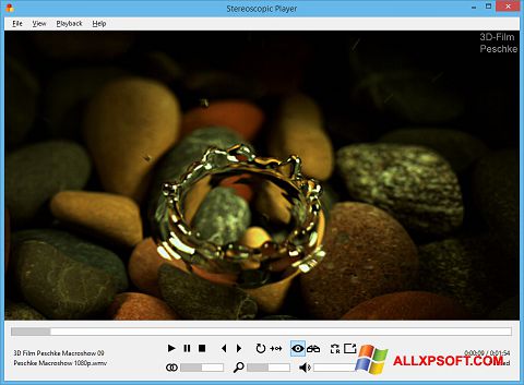 スクリーンショット Stereoscopic Player Windows XP版