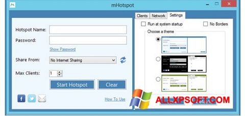 スクリーンショット mHotspot Windows XP版