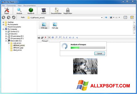 スクリーンショット RS File Recovery Windows XP版