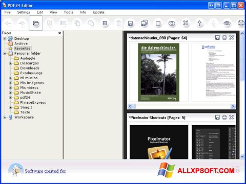 スクリーンショット PDF24 Creator Windows XP版