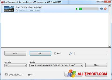 スクリーンショット Free YouTube to MP3 Converter Windows XP版