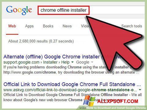 スクリーンショット Google Chrome Offline Installer Windows XP版