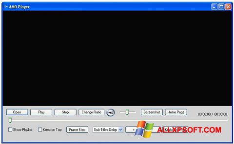 スクリーンショット AMR Player Windows XP版