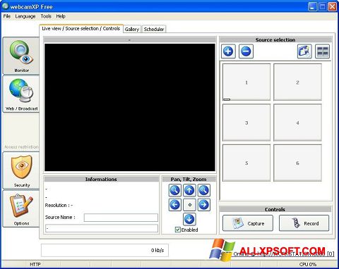 スクリーンショット webcamXP Windows XP版