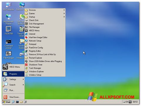 スクリーンショット Hirens Boot CD Windows XP版