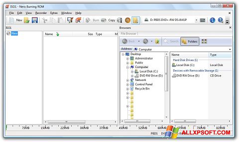 スクリーンショット Nero Burning ROM Windows XP版
