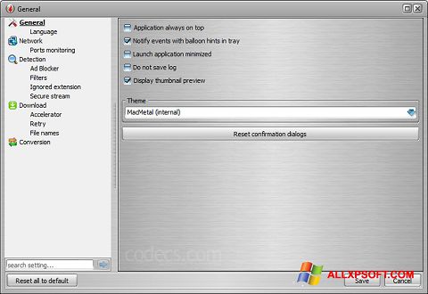 スクリーンショット VSO Downloader Windows XP版