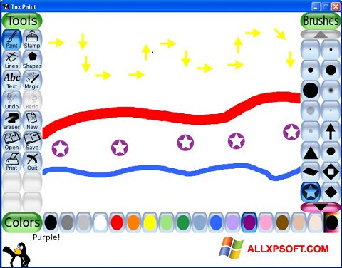 スクリーンショット Tux Paint Windows XP版