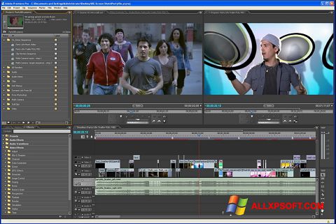 スクリーンショット Adobe Premiere Pro Windows XP版