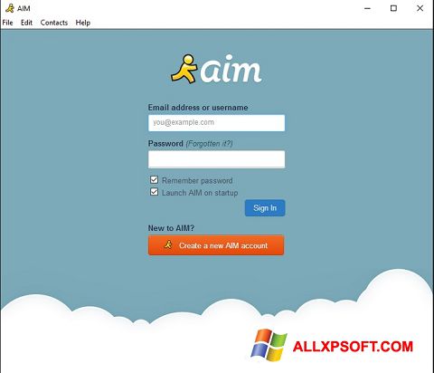 スクリーンショット AOL Instant Messenger Windows XP版