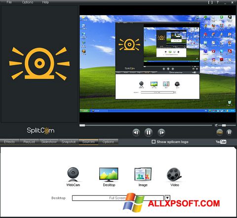 スクリーンショット SplitCam Windows XP版
