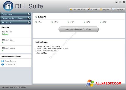 スクリーンショット DLL Suite Windows XP版