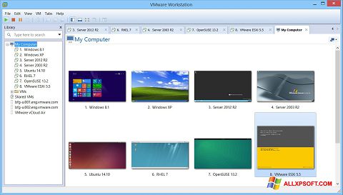 スクリーンショット VMware Workstation Windows XP版