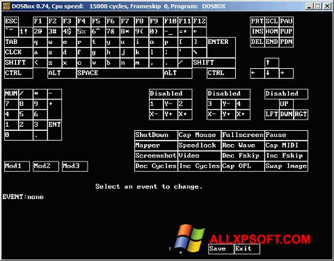 スクリーンショット DOSBox Windows XP版