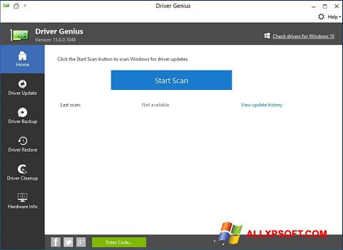 スクリーンショット DriverScanner Windows XP版