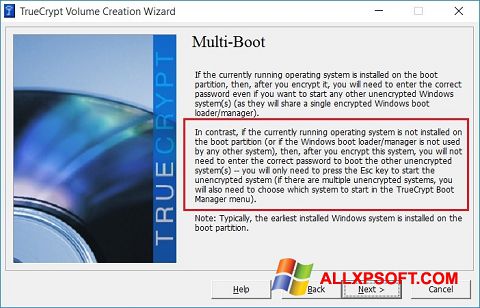 スクリーンショット MultiBoot Windows XP版
