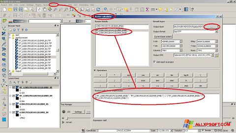 スクリーンショット QGIS Windows XP版